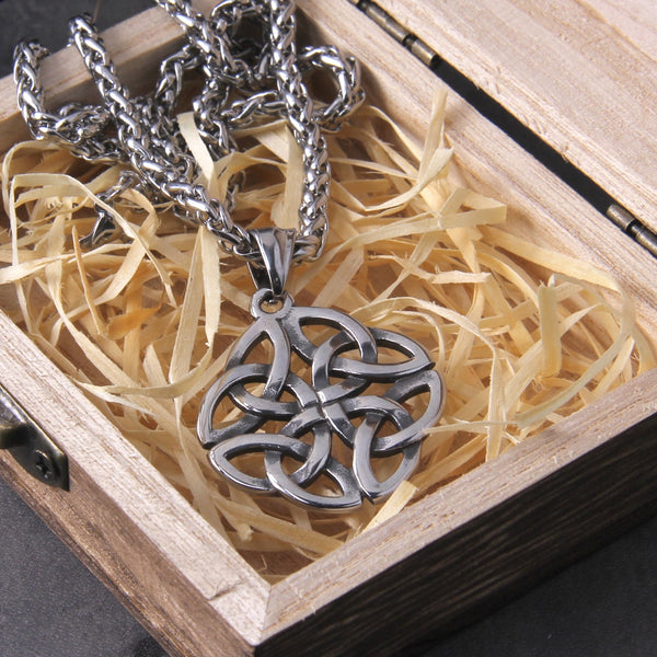 Celtic Knot Viking Necklace - Viking Jewelry - Stainless Steel